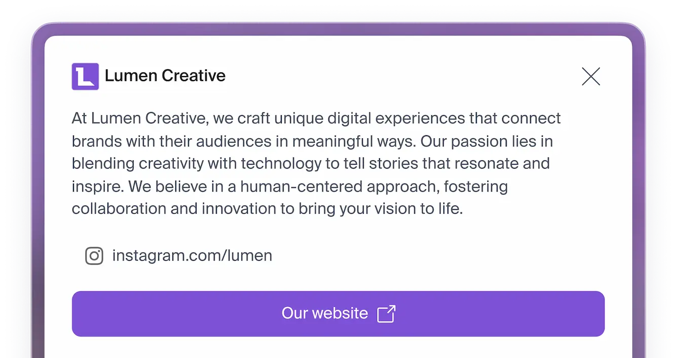 Description de l'entreprise Lumen Creative