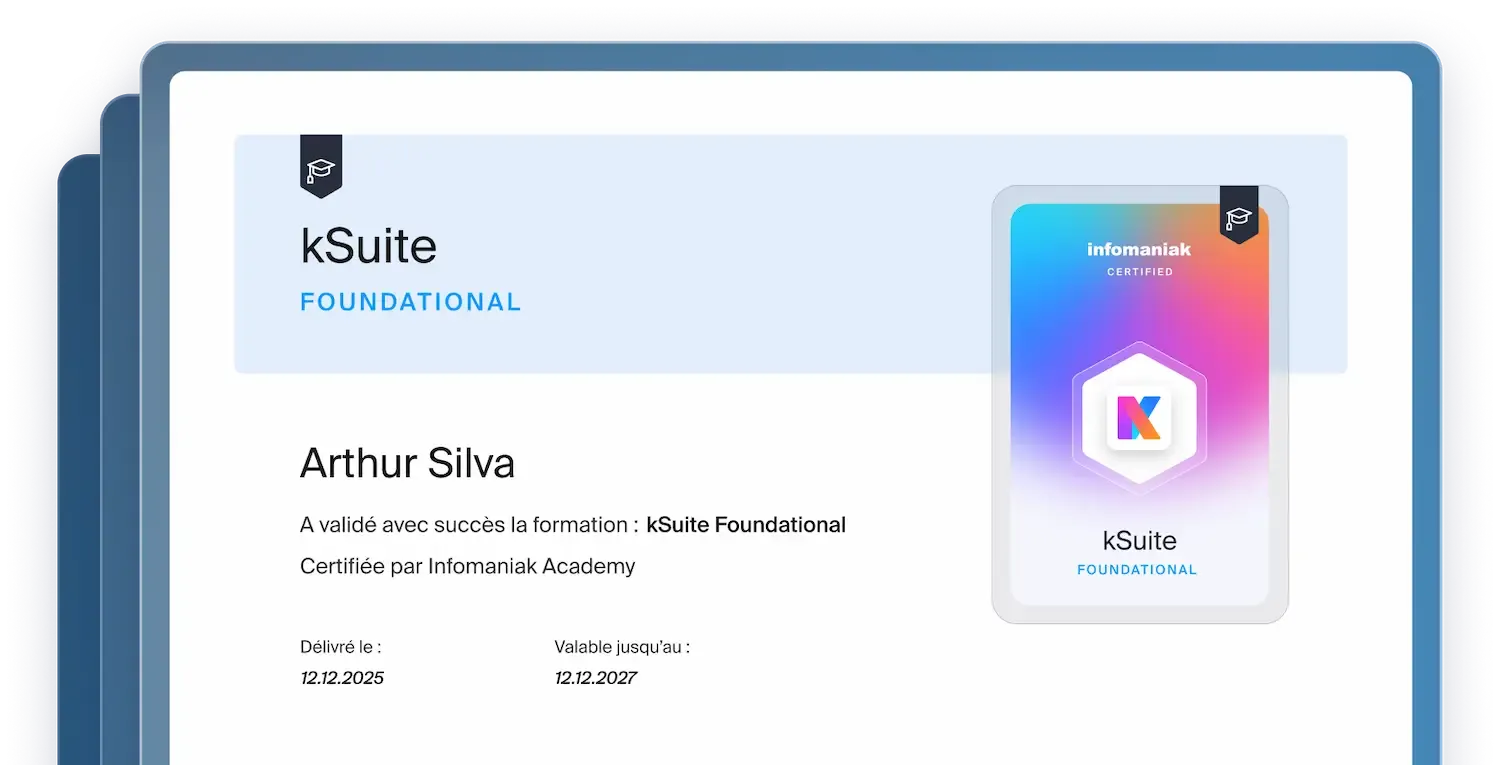 Illustration of a certificate of competence