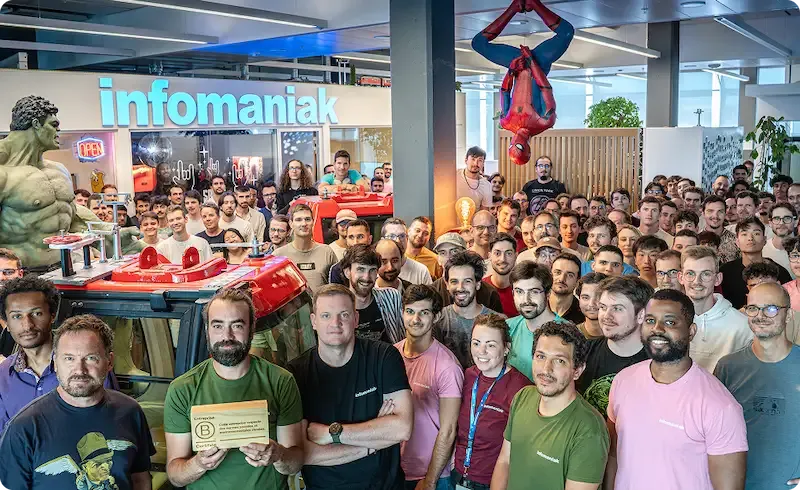Photo de groupe de l'équipe