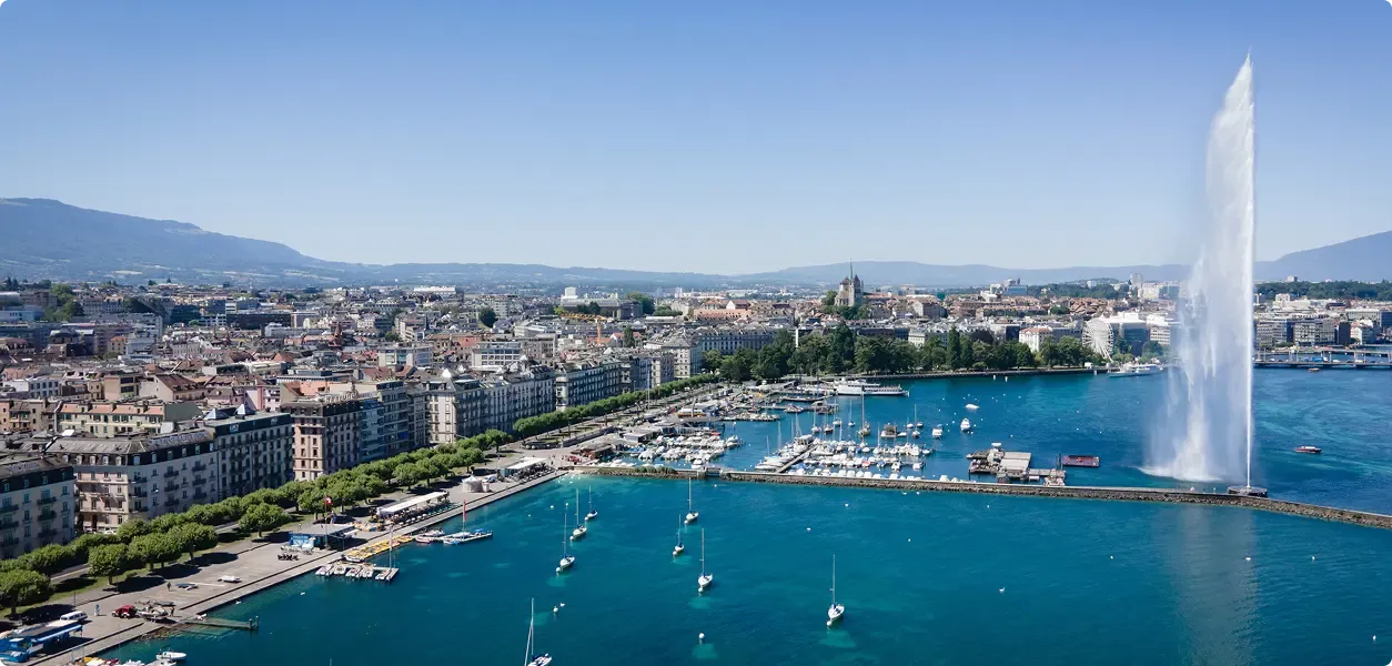 Photo du jet d'eau de Genève