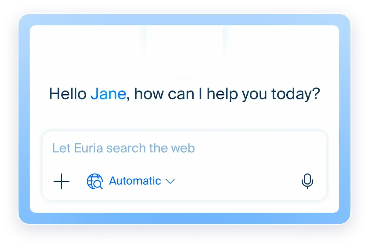 Euria prompt interface