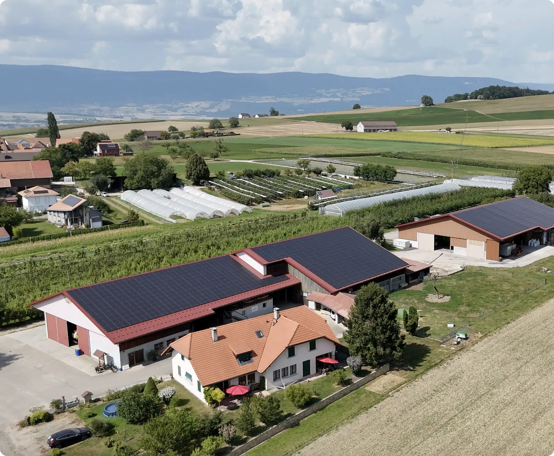 Image of farms in the countryside