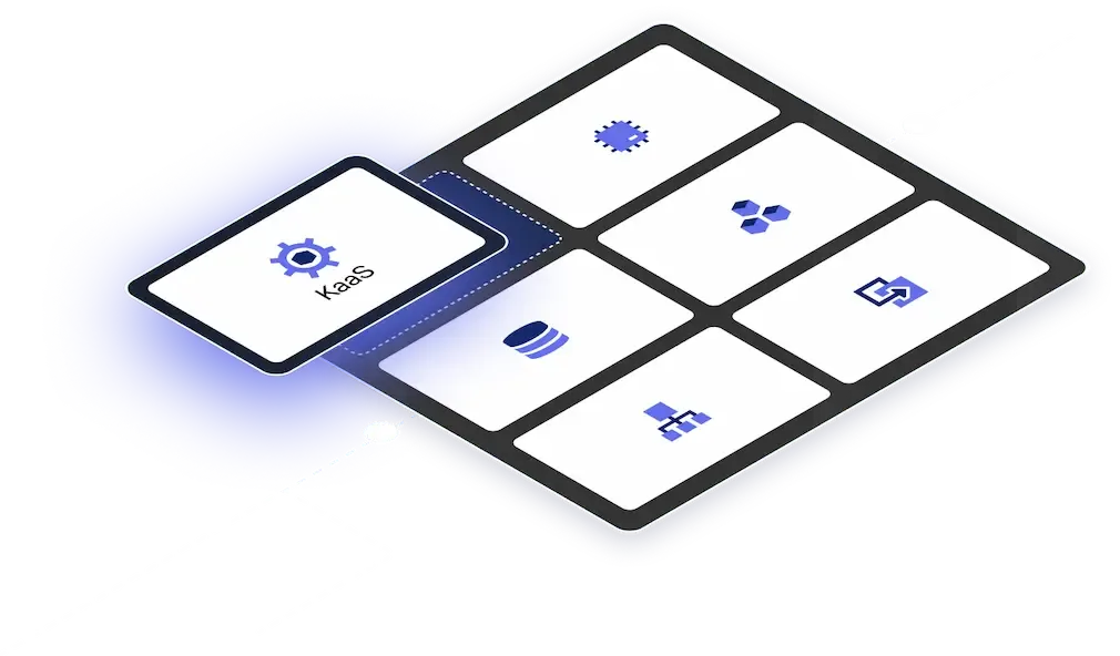 Icon of a well-organized cloud infrastructure