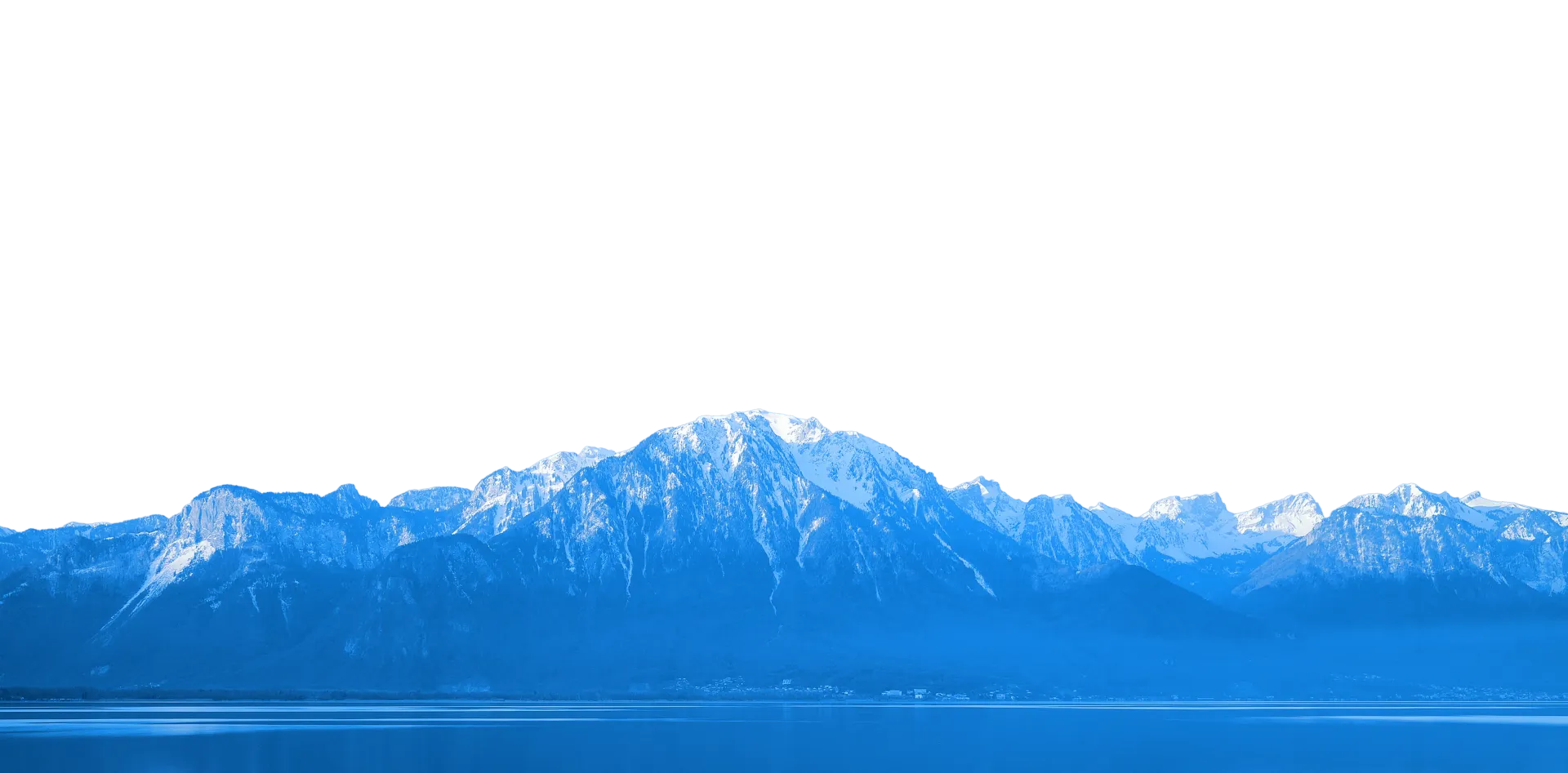 Photo of Swiss mountains above Lake Geneva